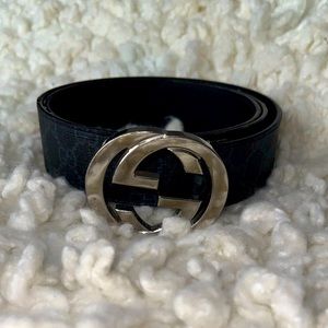 Black Gucci Belt